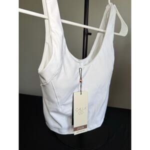 (NWT) CALIA Women's Inspire Scoop Neck Tank - Size XXS - White